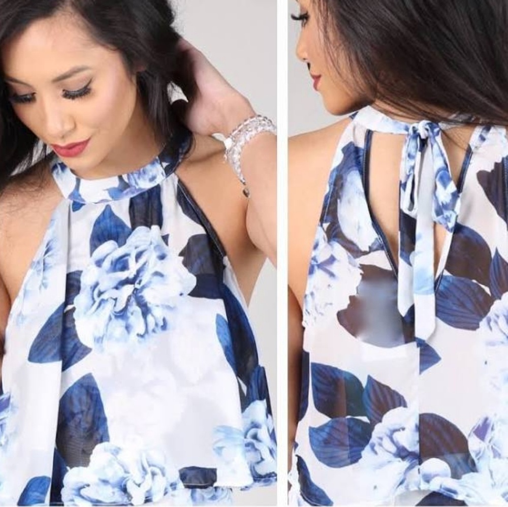 Show Me Your Mumu Tie Blouse - Picture 1 of 8